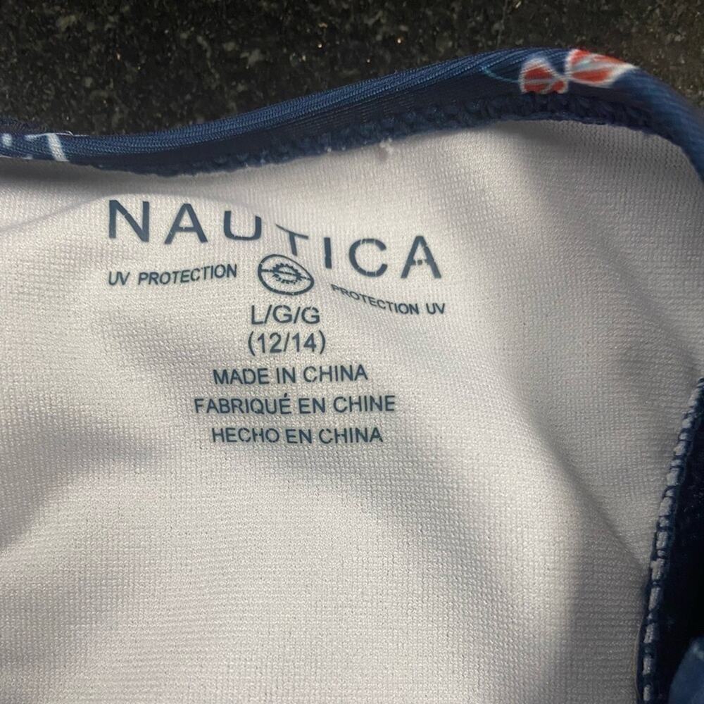 NAUTICA GIRLS TWO PIECE SWIMWEAR SIZE L (12-14) - Picture 6 of 7
